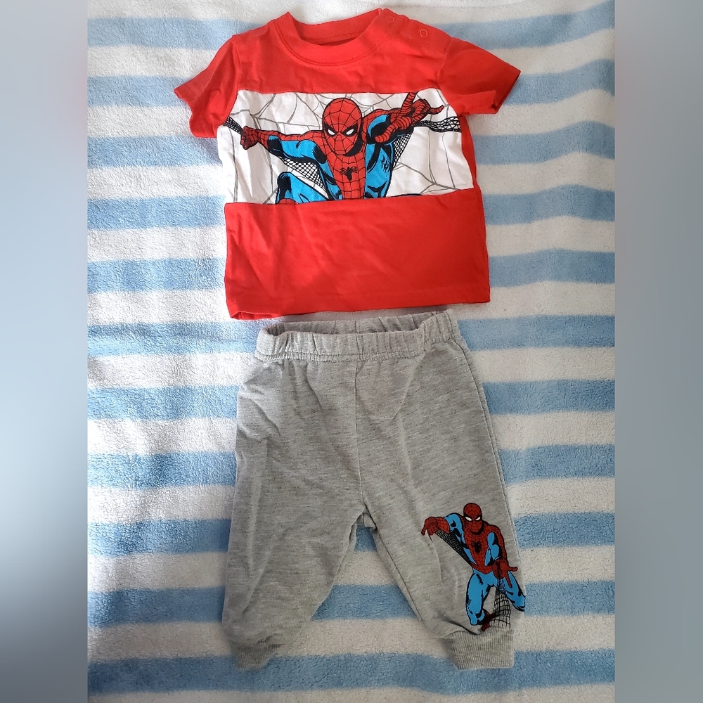 Marvel 0-3 boys spiderman set